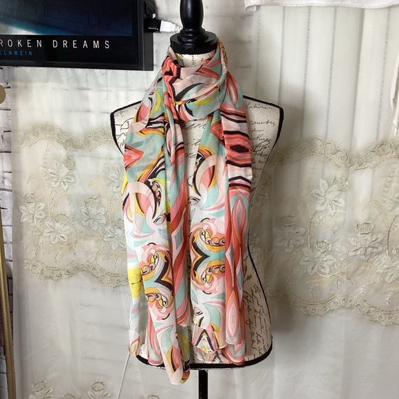 Lulus Mod Retro Wrap Shawl Scarf - Picture 3 of 8